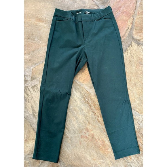 Old Navy Pants - Old Navy Women's High Rise Pixie Skinny Pants Dark Green Size 10 NEW